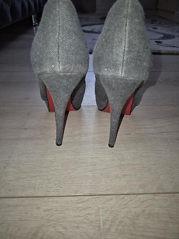 bele patike 36: Sive ženske salonke s otvorenim prstima (peep toe) – Milano - — 4