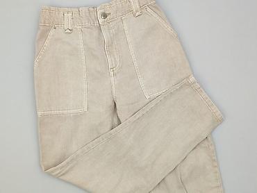 czarne cargo pull and bear: Spodnie cargo damskie, rozmiar S — 1