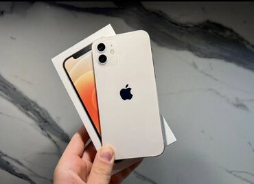 поко м5 чехол: IPhone 12, Жаңы, 128 ГБ, Ак, Заряддоочу түзүлүш, Каптама, Кабель, 83 %