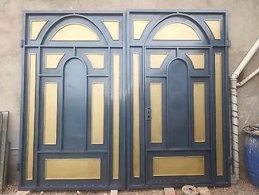 Metall darvaza dəsti - Material: qalın metaldan hazırlanmış ikiqat
