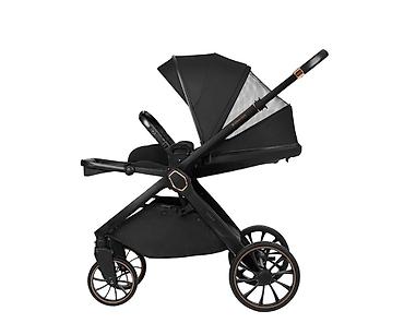 lakovi za decu: KIKKA BOO Kolica TIFFANY black set 2u1 sa tvrdom korpom SKU: KKB2 — 8