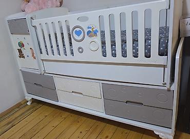 Uşaq beşiyi və komodlu modul sistem - Model: Baby Mood (üzərində loqo