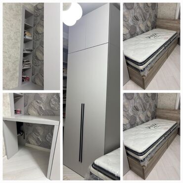 Uşaq və gənc otağı üçün dəstlər: Oğlan və qız üçün, Yeni, 2 təknəfərlik çarpayı, Yazı masası, Dolab — 2