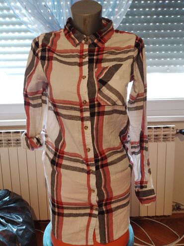 peplum bluza: M (EU 38), Plaid, color - Multicolored