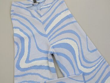Spodnie: Spodnie M (EU 38), stan - Dobry, wzór - Print, kolor - Błękitny