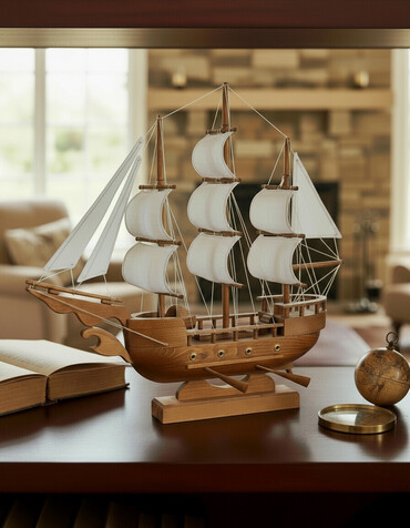 Gəmi modelləri: Əl işi olan bu taxta gəmi modeli, dəniz mövzularını sevənlər üçün -da lalafo.az — 1 Gəmi modelləri: Əl işi olan bu taxta gəmi modeli, dəniz mövzularını sevənlər üçün — 1