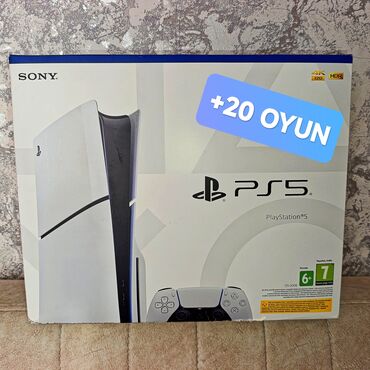 ps 5 pro qiyməti: PS5 slim 1TB ideal qutusunda tam komplekt. Türk akkauntu (mail+şifrə)