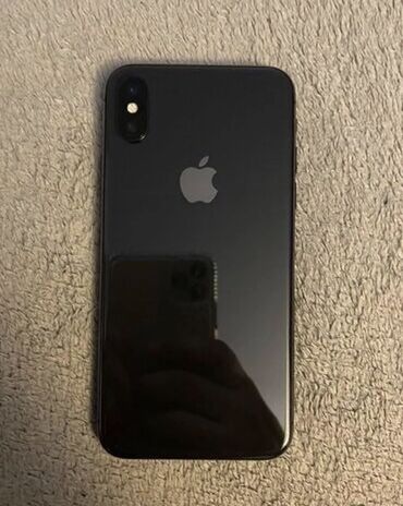 Apple iPhone: IPhone X, Б/у, 256 ГБ, Black Titanium, Чехол
