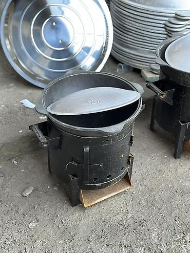 kaz: Казан чугунный с крышкой Davr Metall Объёмы: 4.5 л, 6 л, 8 л, 10 л — 8