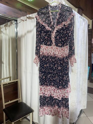рубашка платье: Күнүмдүк көйнөк, АКШ, Жай, Узун модель, XL (EU 42)
