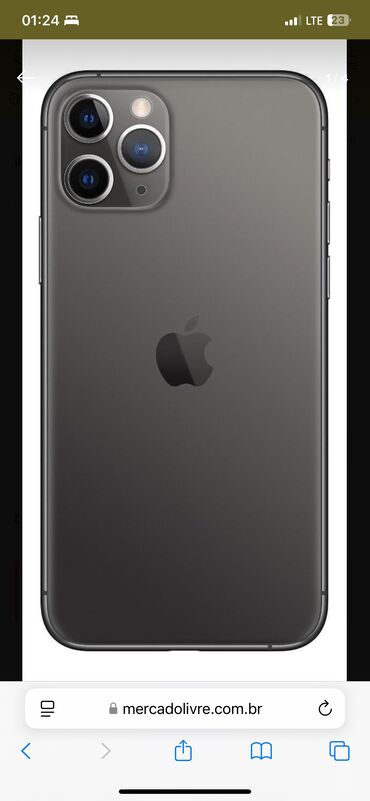 Apple iPhone: IPhone 11 Pro Max, Б/у, 256 ГБ, Alpine Green, Кабель, 74 %