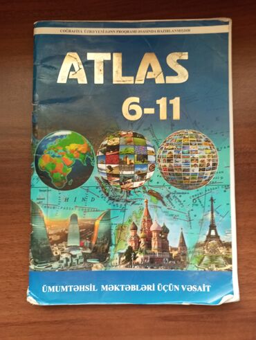 6 ci sinif təbiət metodik vəsait pdf: Coğrafiya Atlas 6-11 siniflər üçün bütün vərəqləri yerindədir.yazı