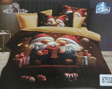 Posteljina: Bračna, Pamučni saten, bоја - Šareno — 1