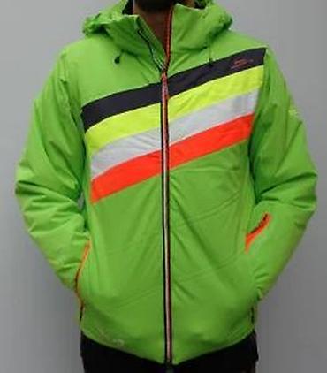 Zimske jakne: Muška zimska jakna – neon zelena sa prugama - Sportski kroj sa — 22