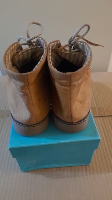 Ботинки и ботильоны: Женские ботинки, размер 38: - Ботиночки, бежевые, замша, подклад — 4