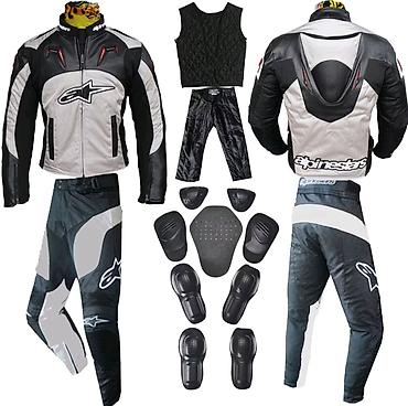 Срочно !!!!Мотокомплект Alpinestars: куртка и штаны с защитой -