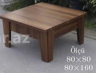 taxta odun: Qatlanan taxta masa - Material: ağac teksturalı laminat/taxta — 1