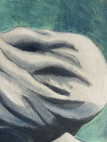 хлопок: Картина на холсте, масляные краски. Авторская интерпретация известного — 2