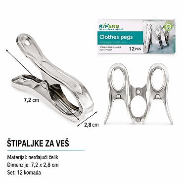 KMT Od nerđajućeg čelika 5202651 Štipaljke za veš od nerđajućeg