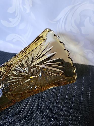 Ostali antikviteti: Vaza 1971g Zabkowice Poljska. Poljska vaza,presovano staklo,nigde — 9