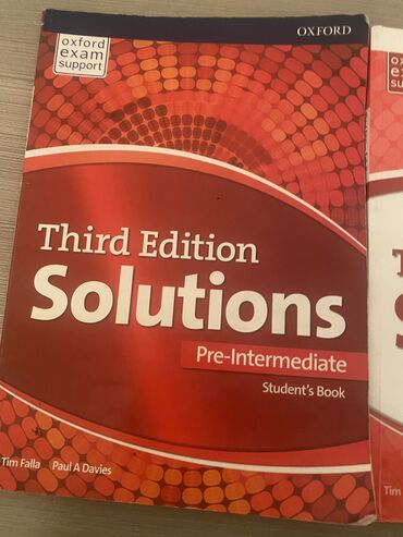 Книги, журналы, CD, DVD: Продам книги по английскому solutions third edition уровень