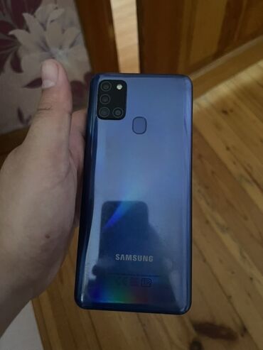 Samsung: Samsung Galaxy A21S, 64 GB, rəng - Göy, İki sim kartlı