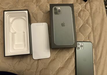 iphone 11 pro qiymeti azerbaycanda: IPhone 11 Pro, 64 GB, Yaşıl, Barmaq izi, Face ID