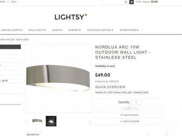 Baštenska rasveta: NOVO - dekorativna zidna lampa od Inox-a; Za vanjsku upotrebu; — 3