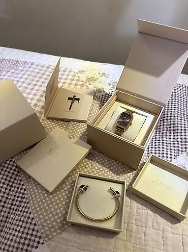 Бижутерия: BURKER Set (Isabell Gold Burgundy + Violet Bracelet) • Полный — 3