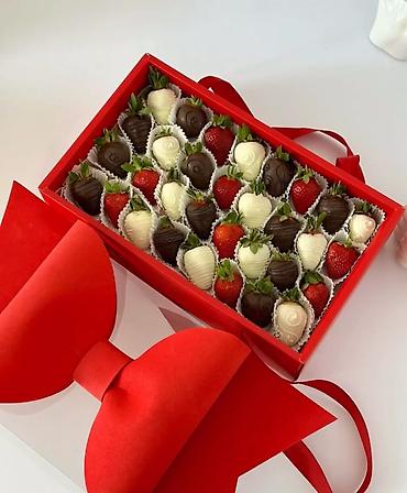 Кондитерские изделия, сладости: Клубника в шоколаде Оформление +подарочная коробка бесплатно 🎁 Сочная — 17