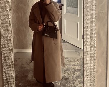 прозрачный дождевик: Пальто коричневый,длинный