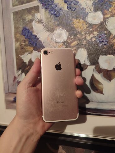 iphone 8 plus купить бу: IPhone 7, Колдонулган, 128 ГБ, Rose Gold, Каптама, 100 %