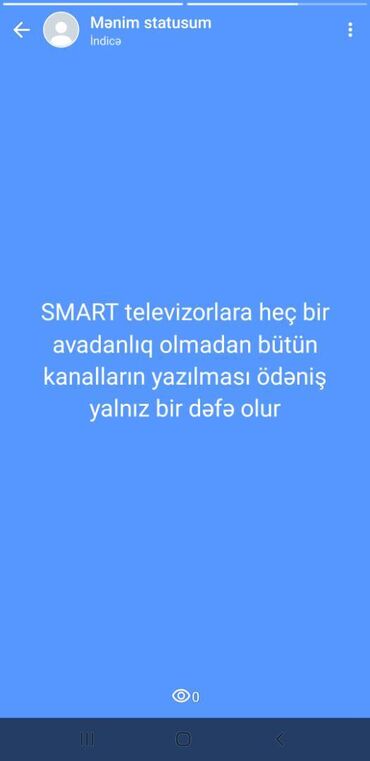 Televizorlar: Kanalların yazəlması
