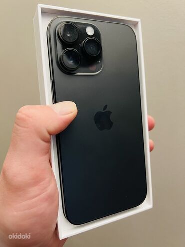 Apple iPhone: IPhone 14 Pro, Б/у, 256 ГБ, Черный, Зарядное устройство, Кабель, Коробка, 84 %