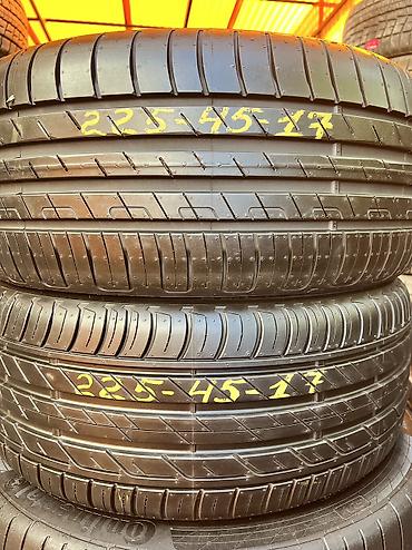 Шины 225 / 45 / R 17, Лето, Б/у, Пара, Германия, Bridgestone