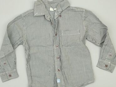 koszula w geometryczne wzory: Shirt 2-3 years, condition - Very good, pattern - Striped, color - Grey