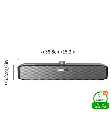 soundbar: Lenovo stereo soundbar – kompüter üçün yüksək keyfiyyətli səs sistemi — 4