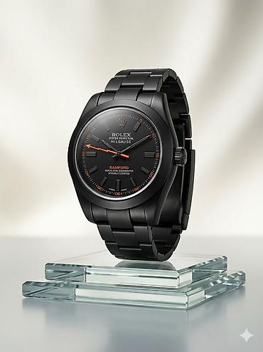Rolex Oyster Perpetual Milgauss – Bamford xüsusi versiya - Korpus və