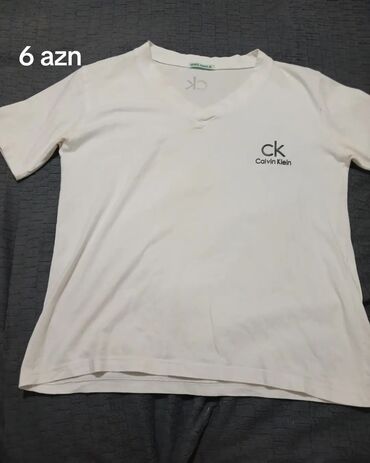 Köynəklər: Futbolka, Calvin Klein, One size, rəng - Ağ