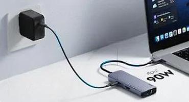Doking stanice: USB-C dok/čvorište – tanki metalni hub sa PD napajanjem - Priključak — 14