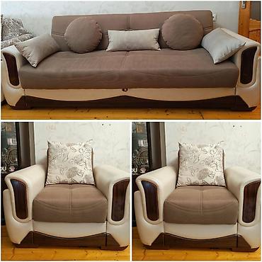İşlənmiş, Divan, 2 kreslo, Bazalı, Açılan