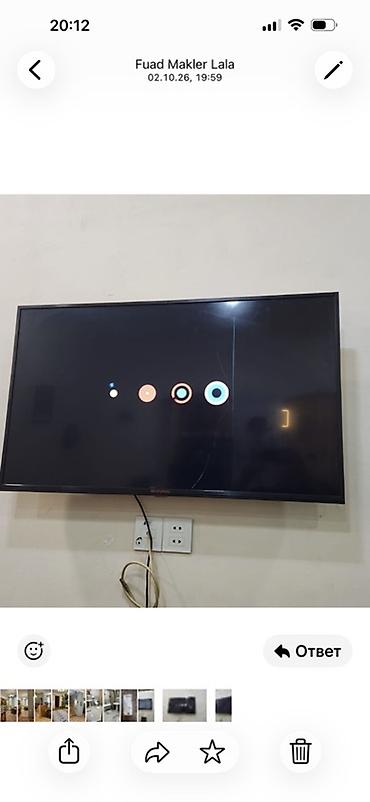 mini led: LED televizor, divar asılqanı ilə - Ekran ölçüsü: təxmini 40–43 düym — 1