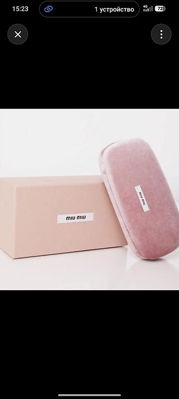 Очки солнцезащитные Miu Miu - Форма: узкая овальная/кошачий глаз в