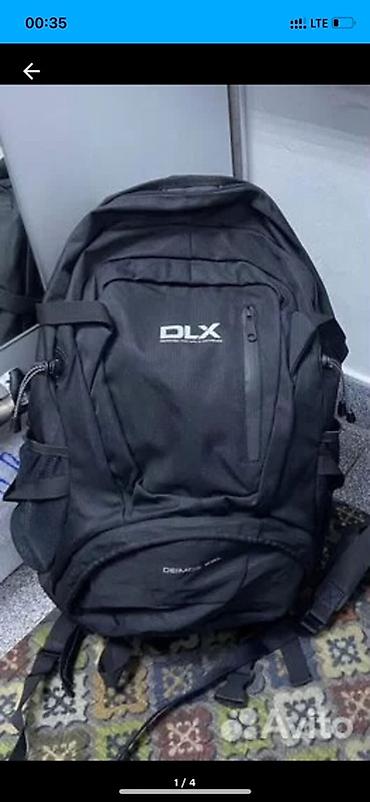 pull bear: Рюкзак DLX (Dealt Xtreme) туристический/городской, черный. - Объем — 1
