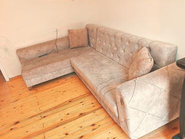 Yataq otağı dəstləri: Künc divan, İşlənmiş, Açılan, Bazalı, Parça, Çatdırılma yoxdur