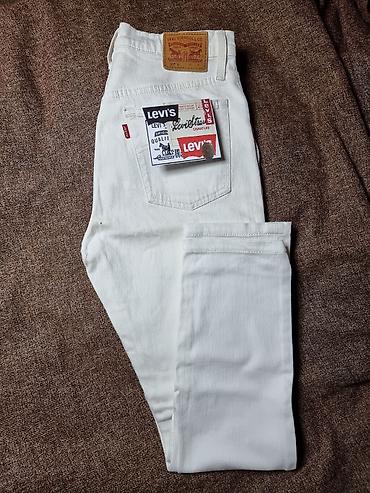 kingsman lee: Мужские джинсы, S, LeviS, Новый, цвет - Белый, Самовывоз — 1