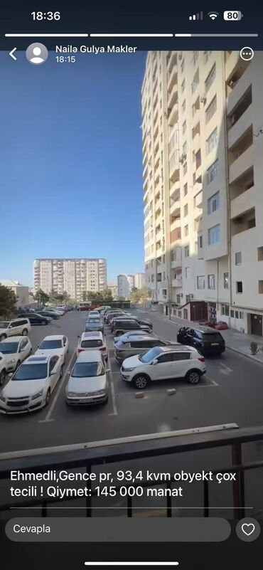 Kommersiya daşınmaz əmlakının satışı: Əhmədli qəsəbəsində, Gəncə prospektində yerləşən bu obyekt 93.4 -da lalafo.az — 2 Kommersiya daşınmaz əmlakının satışı: Əhmədli qəsəbəsində, Gəncə prospektində yerləşən bu obyekt 93.4 — 2