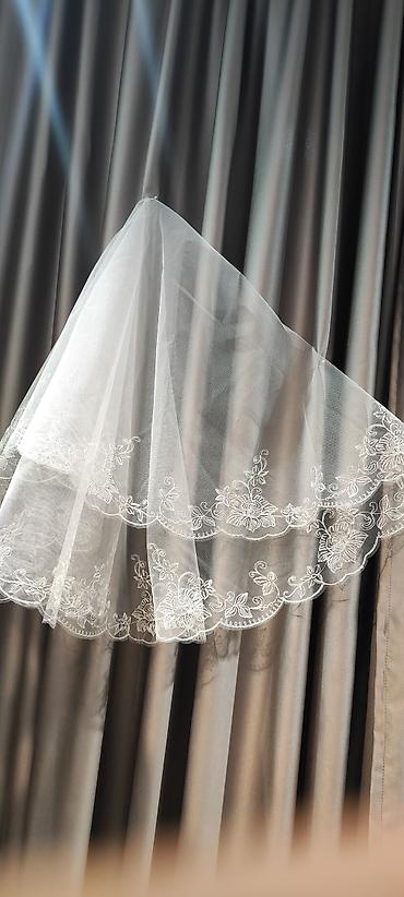 Свадебные аксессуары: Свадебный аксессуар, Фата, Новый, цвет - Айвори — 7