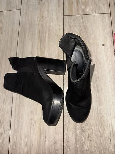 Ботинки, 37, PULL&BEAR, Б/у, цвет - Черный, Самовывоз, Платная доставка
