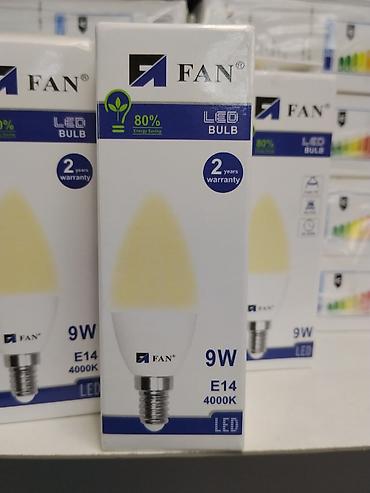 Лампочки: Светодиодная лампа FAN LED Bulb 9W, цоколь E14, 4000K. Компактная — 1